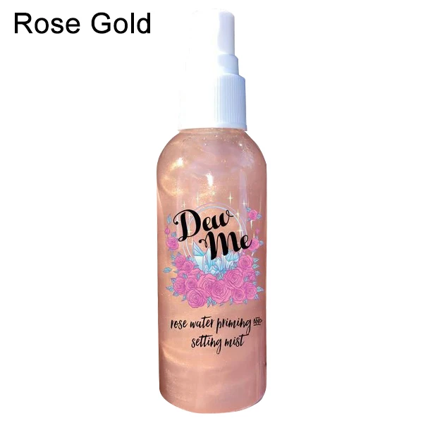 Увлажняющий спрей основа для лица макияж розовая вода блестящая грунтовка Освежающая женская косметика для лица - Цвет: As picture