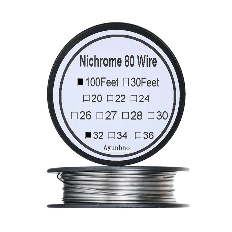 Нихромовая проволока 80 32 калибра AWG нержавеющая сталь 0 2 мм 100 футов