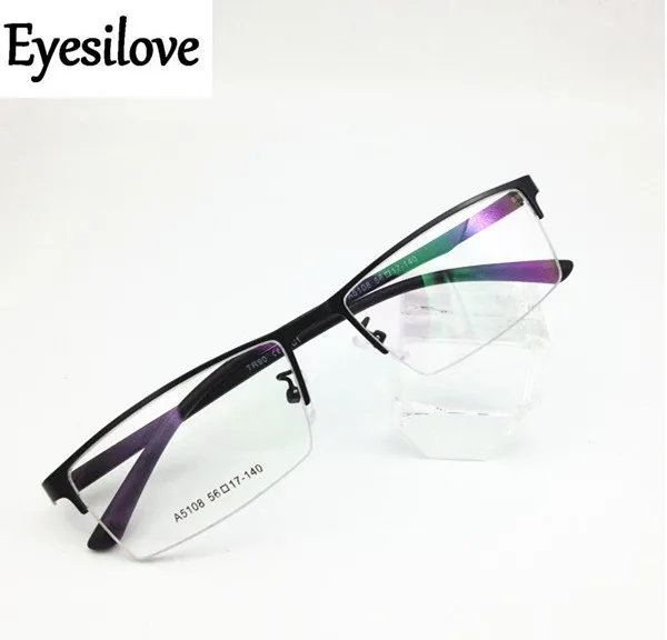 Мужские очки для близорукости Eyesilove готовые деловые с большой оправой лица по