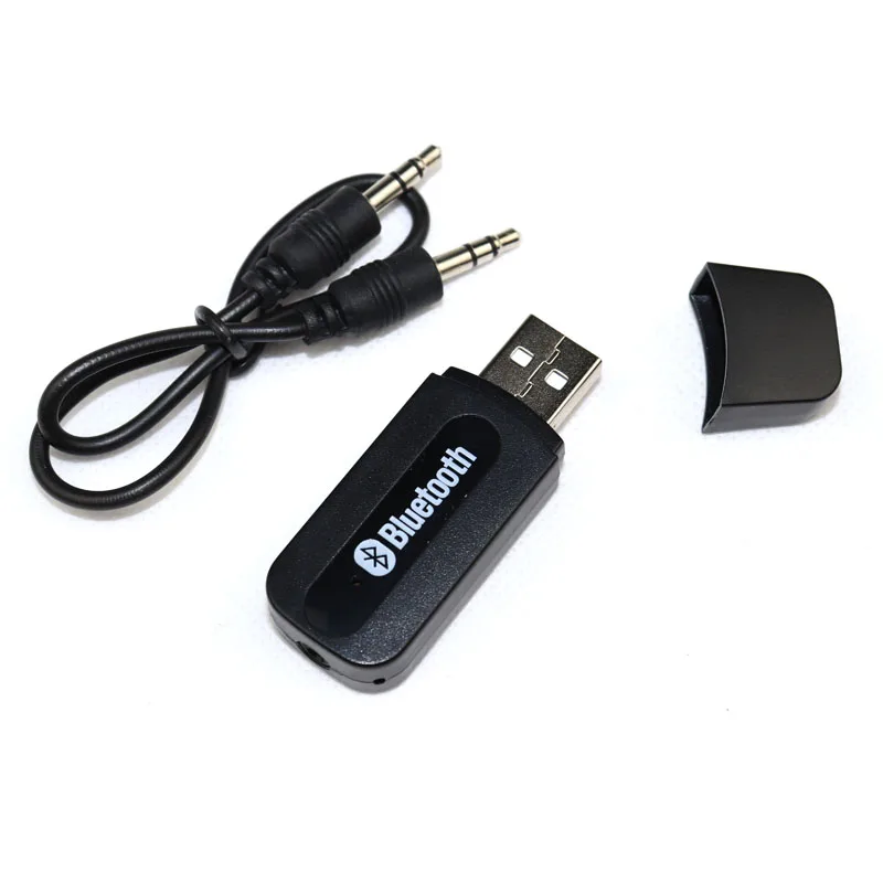 USB Bluetooth аудио приемник A2DP ключ стерео музыкальный приемник беспроводной адаптер для автомобиля AUX Android/IOS мобильный телефон 3,5 мм разъем