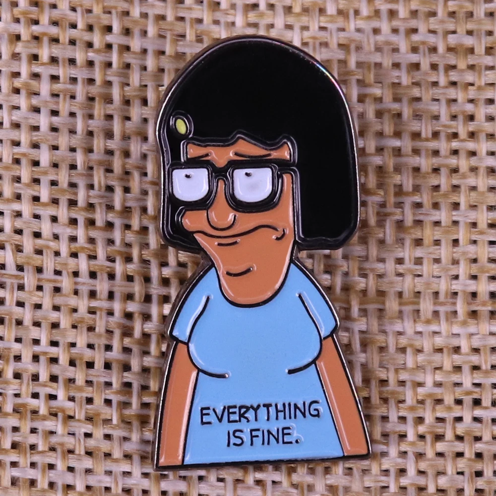 Tina Belcher Bobs гамбургеры gene приветственный коврик louise pin badge | Дом и сад