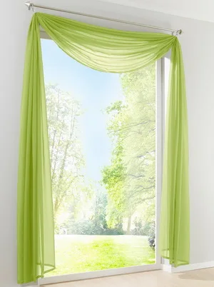 Лидер продаж многоцветный оконная штора Европейский стиль занавеска шарф занавеска для гостиной 11 цветов - Цвет: Green