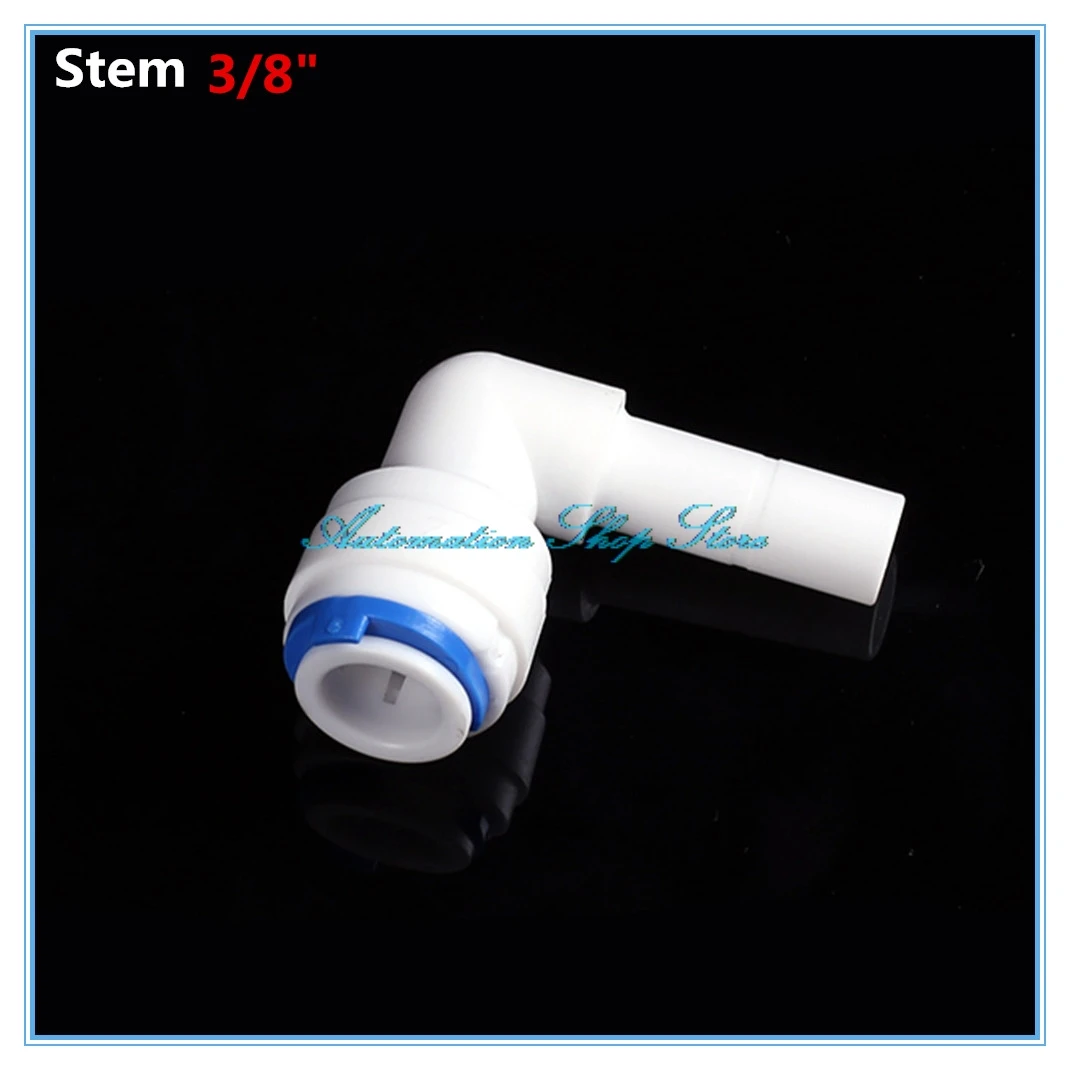5Pcs Water Purifier 3/8" OD Hose Quick Connection Elbow Connector RO Reverse Osmosis Aquarium System Fittings | Обустройство дома