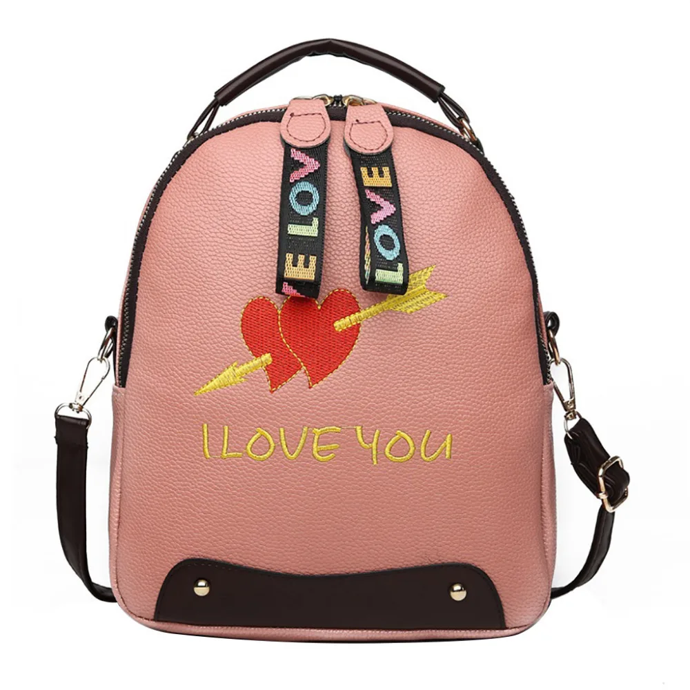 

Aelicy Backpack Bag Fashion Solid Color Women Three-Piece School Bag Print Backpack Bow Canvas Travel Backpack Tote Bag 2019