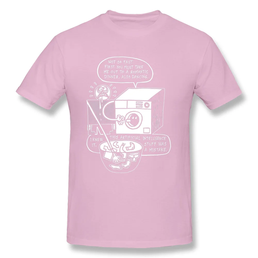 Rise of the Machine 6961 T Shirt Dominant Round Collar cosie Short Sleeve Cotton Men T-shirts Comics Clothing Shirt Rise of the Machine 6961 pink