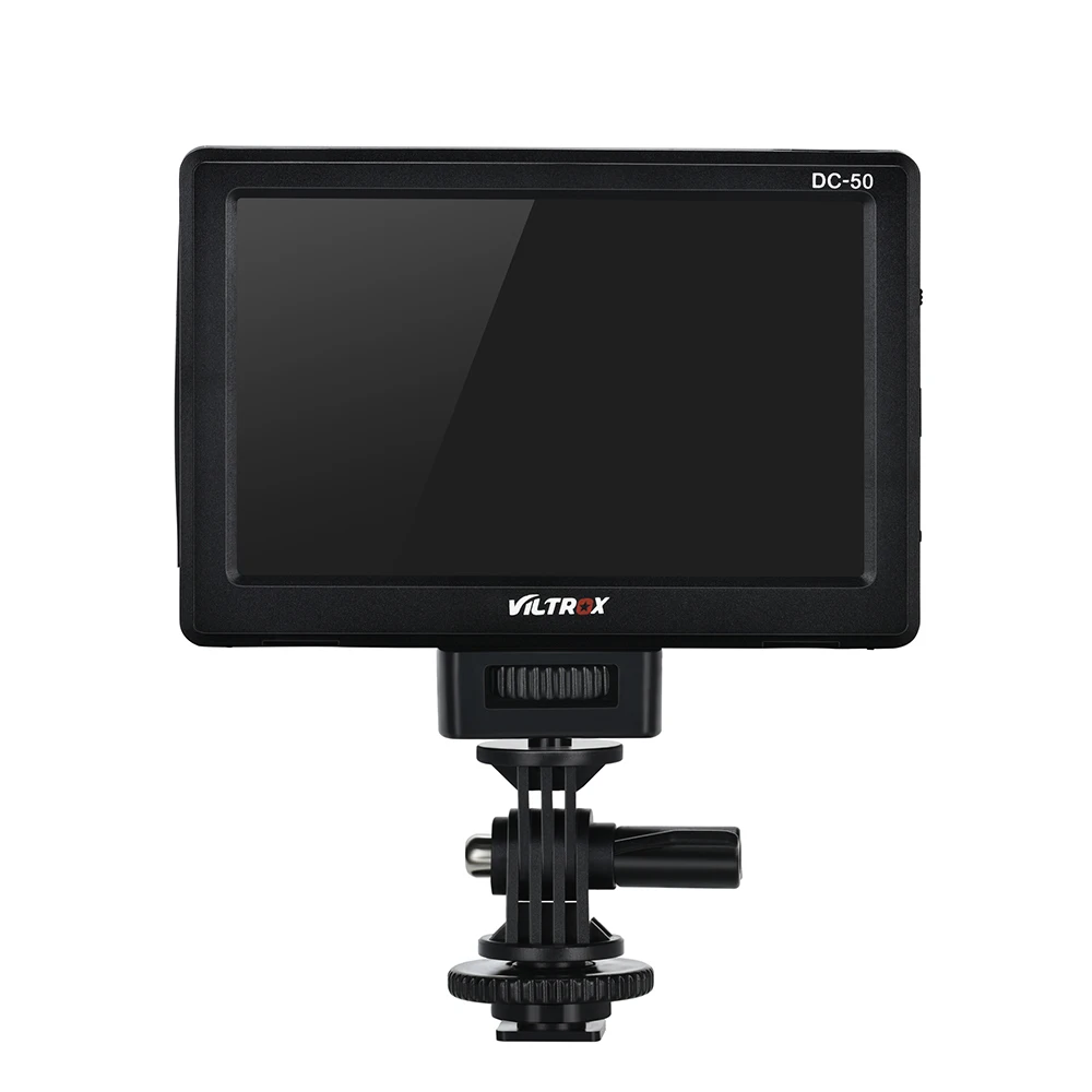 

DC-50 5'' HD Clip-on color LCD Monitor Display video HDMI Input for Canon Nikon Sony A9 A7II A7SII A6500 Camera BMPCC