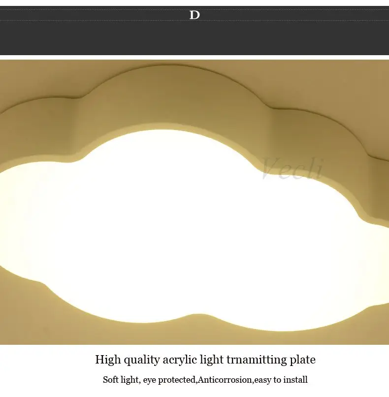 Лампа для детской комнаты с мультяшным облаком для маленьких мальчиков и девочек, лампа для спальни принцессы, лампа для учебы, гостиной, светодиодные потолочные светильники, креативные купольные лампы