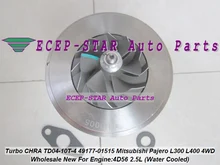 Free Ship Water Turbo CHRA Cartridge TD04 49177-01515 Turbocharger For Mitsubishi Delicia Pajero Shogun L200 L300 L400 4D56 2.5L