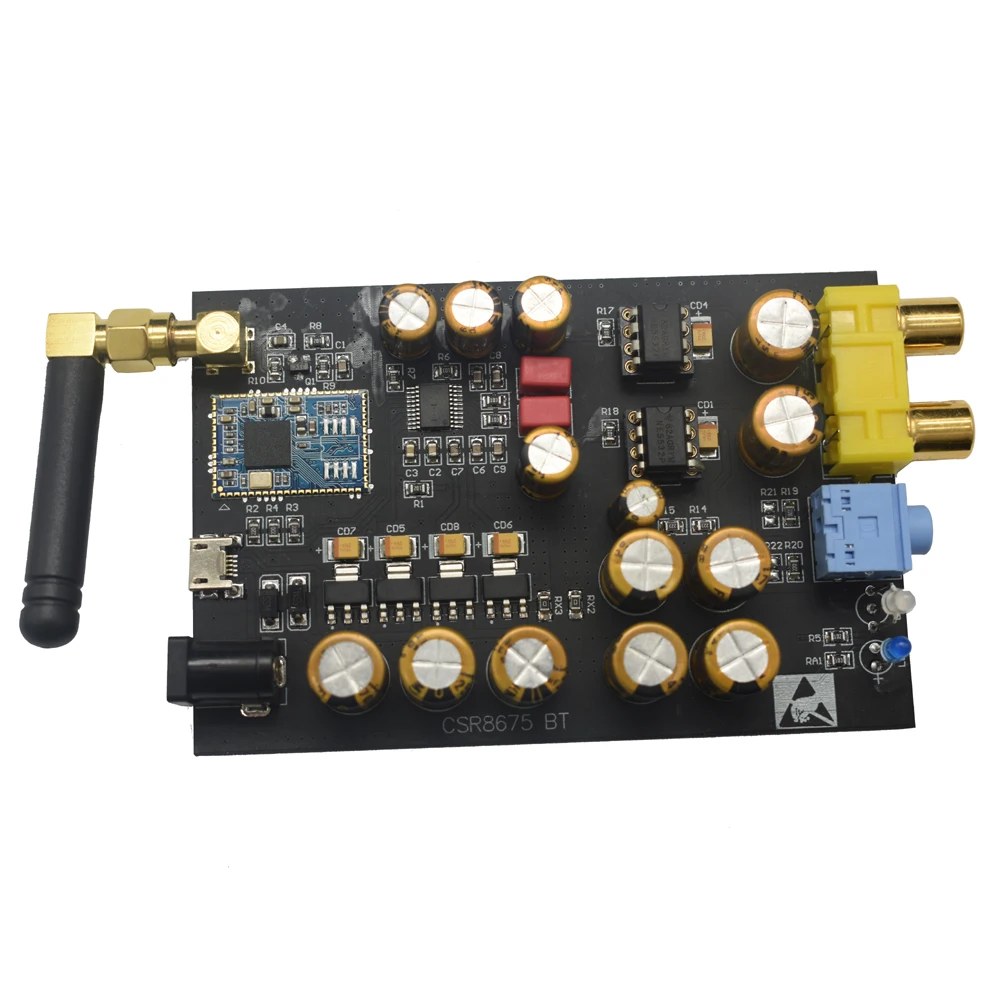 CSR8675+ PCM5102A Bluetooth 5,0 беспроводной приемник плата ies DAC декодер поддержка ATPX HD 24 бит с антенной A2-001 B3-001