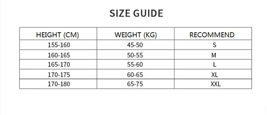 SIZE GUIDE