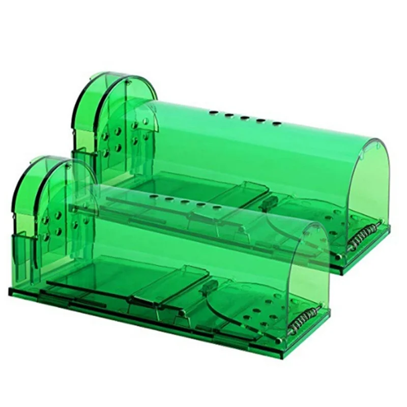 2 шт. увеличенный Зеленый бытовой Mousetrap портативный, безопасный безвредный чувствительный переключатель для кухонного сарая шкаф для