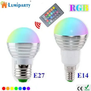 

LumiParty 3W LED Bulb Infrared Remote Control Changeable Colours Christmas Halloween Party Wedding Decoration
