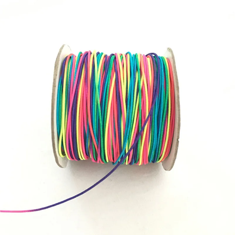 Разноцветная Радужная резинка-10 метров для шитья ювелирных изделий(это вырезано из рулона) AA7641