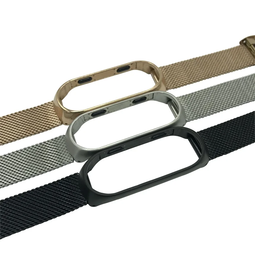 

New Bracelet for Xiaomi Mi Band 3 Stainless Screwless Strap Replacement Metal Band Wristbands strap for Xiaomi miband 3 Pulser