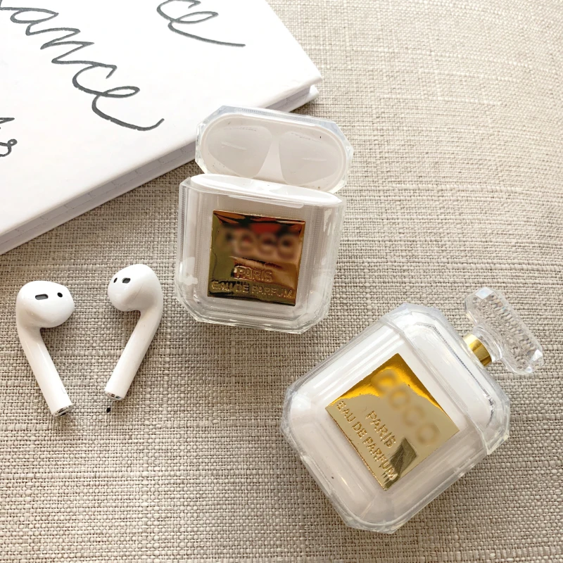 

Luxury Perfume bottle Earphone Silicone Case For Apple Airpods Case Accessories Protective Cover Bluetooth Earphone Case Gifts