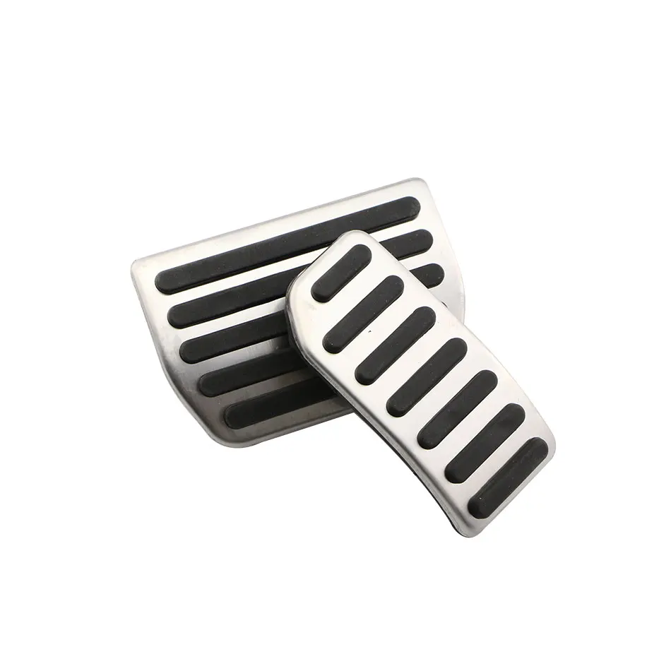 Car Accessories Car Pedals Stainless Steel Pedal Cover 2 Pieces/Set AT Car Stainless Steel Gas Pedal Brake Pedal For VOLVO XC60 XC70 V60 V70 S40 S60 S80L C30 Accessories