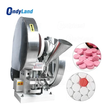 

CandyLand Electric Tablet Press Machine TDP6 Pressure Press Harder Candy Sugar Milk Maker Single Punch Tablet Making Machine
