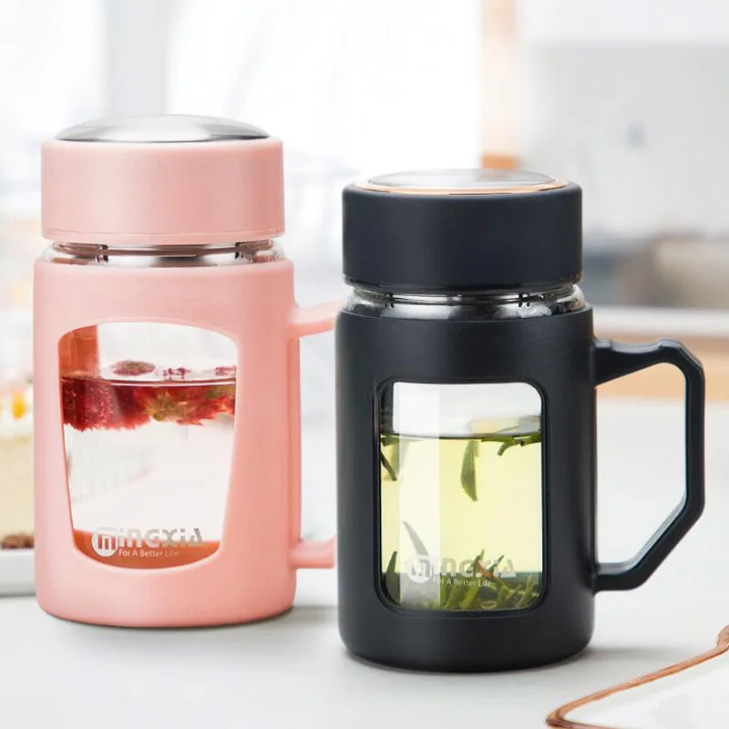 Хрустальная стеклянная бутылка для воды BPA бесплатно моя портативная напитков.