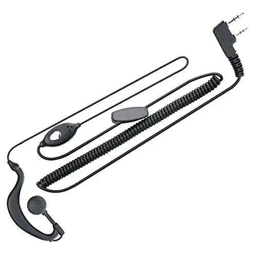 Портативная рация с наушниками PTT 2pin 4 шт. гарнитура для KENWOOD BAOFENG поддержкой