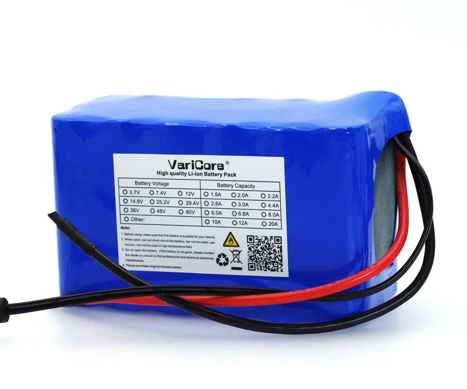 Varicore 18650 Bateria 29.4 v 6000mah 250w Bms Proteção Bicicleta Elétrica Ciclomotor - li Ion 24v 6 ah 7s3p - Image 2