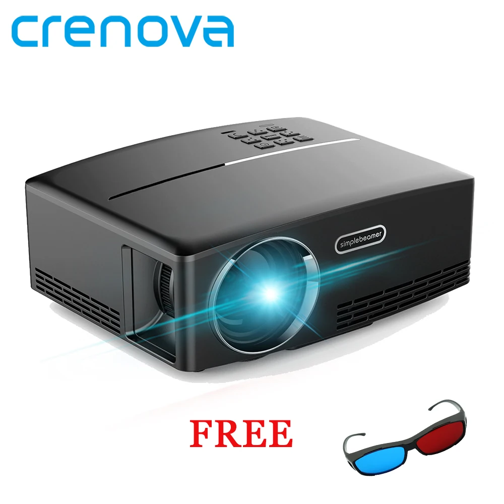 

Crenova GP80 Home Theater Portable Projector HDMI USB 1080P HD Cinema Mini LCD LED PC Video Beamer Proyector