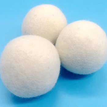 

1-8cm White Felt Ball Wool Beads For DIY Toys Making Craft Felt Poms Wool Roving Reduce the electrostatic Of Clothing Dry Ball