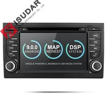 Isudar 2 Din Auto Lettore Multimediale GPS Android 9 DVD Automotivo Per Audi/A4/S4 2002-2008 radio Quad Core RAM 2 GB ROM 16 GB DSP