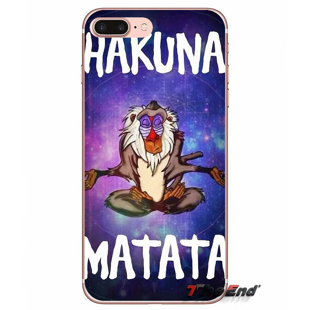 Для Apple iPhone X 4 4S 5 5S SE 5C 6 6S 7 8 Plus 6Plus 7plus 8plus Fundas Coque Tribal Aztec Hakuna Matata Lion King