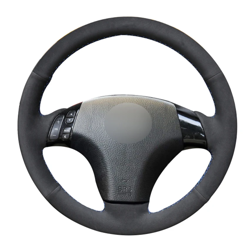 Black Suede Car Steering Wheel Cover for Mazda 3 Axela 2003 2009 Mazda