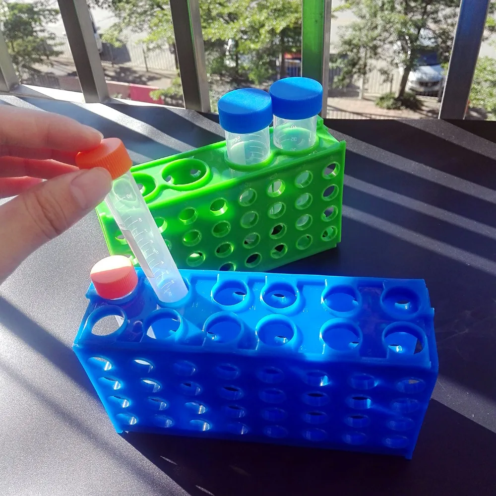 2 piece laboratory test tube Rack plastic centrifuge tubes Box for 0.5ml, 1.5ml, 10ml,15ml, 50ml tubes