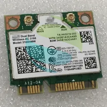 Двухдиапазонный 3160HMW AC AC3160HMW 3160AC Половина мини PCI-E FRU: 00JT462 беспроводной Wlan+ BT Wifi карта для ноутбука lenovo M30-70 M40-70