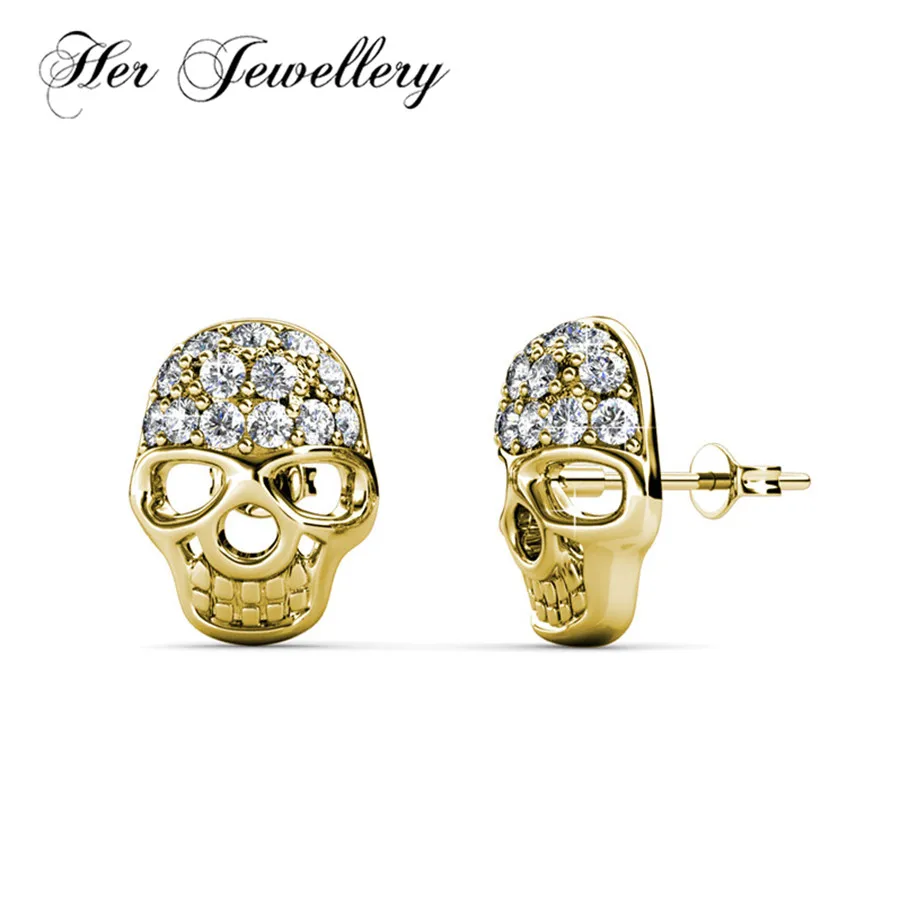 

Her Jewellery Skeleton 3color stud earrings for women Made with crystals from Swarovski, Trendy Earrings HE0020