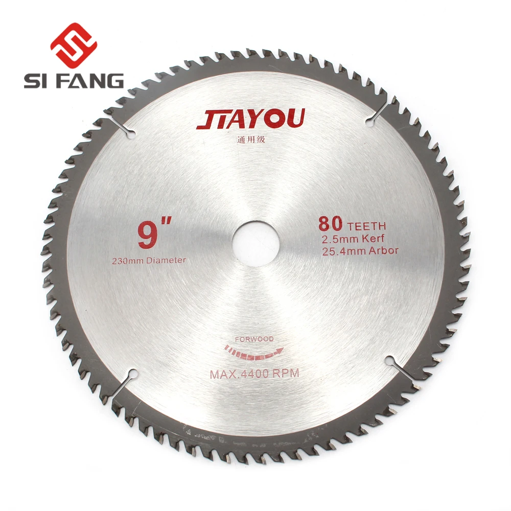 SI FANG 230 мм (9 ") 80 зубы карбида сплава резка круговой пилинг лезвие вырезать колесо для всех целей древесины резка 24,5 Arbor Новый