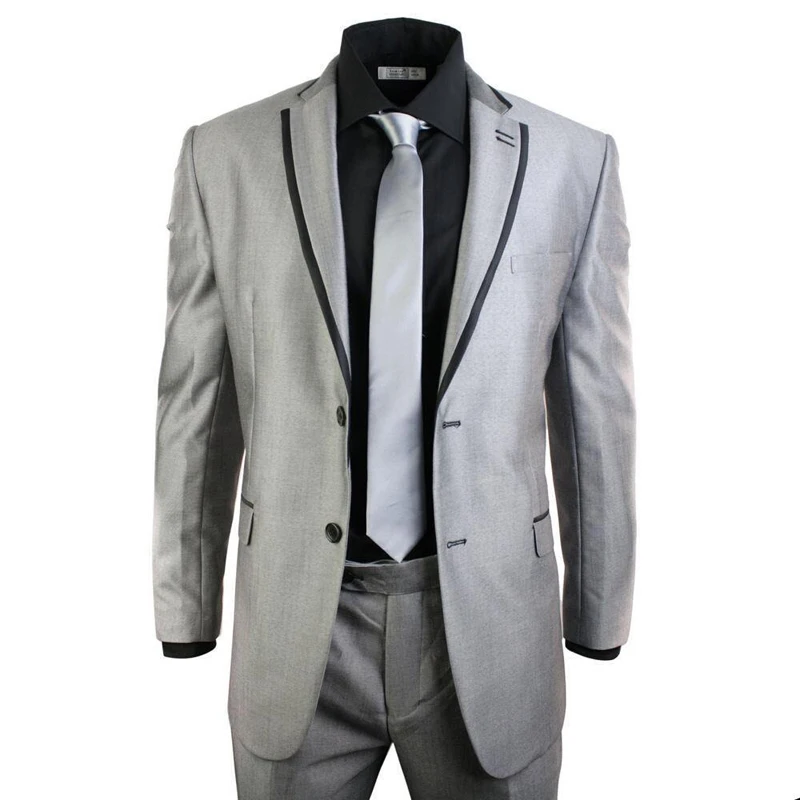 Ternos Masculino 2016 font b Custom b font font b Made b font Grey Men Slim