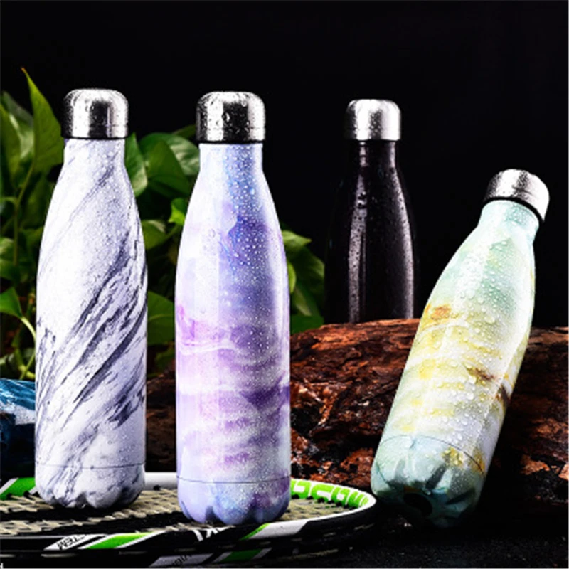 500ML Car Hiking Trip Vacuum Flask Stainless Steel Thermos Portable Vacuum Insulated Water Bottle Sport Thermal Thermos Flask 