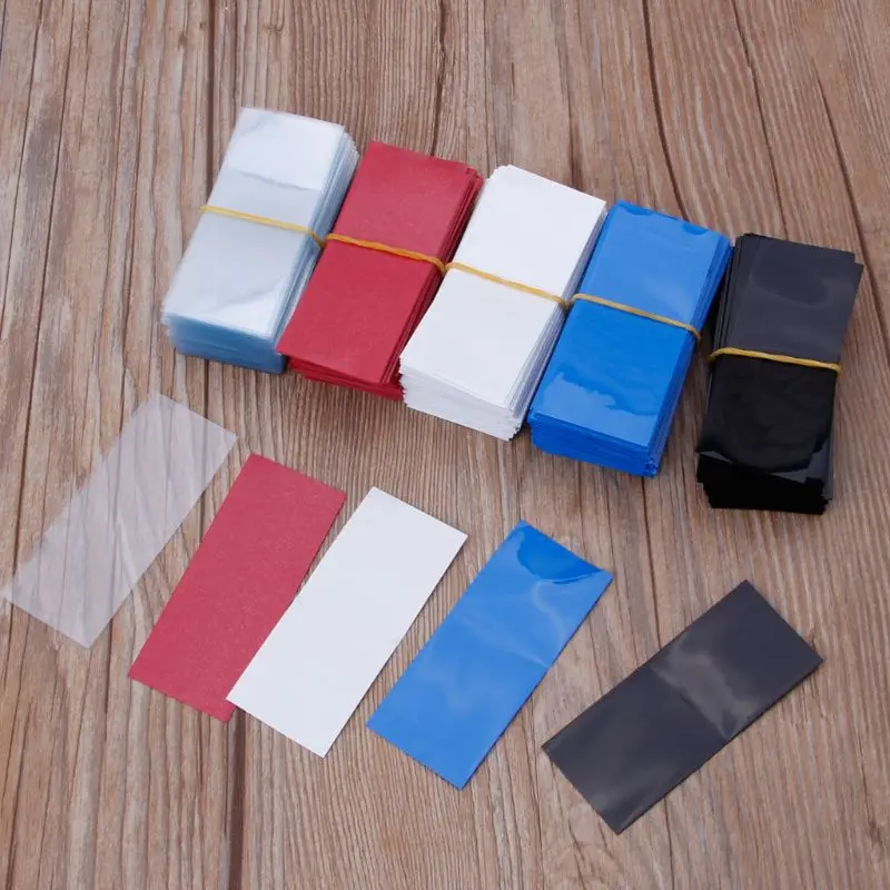 

2019 NEW 100 Pcs Flat PVC Heat Shrink Tubing Battery Wrap for 1 x 18650 Battery Shrink Film