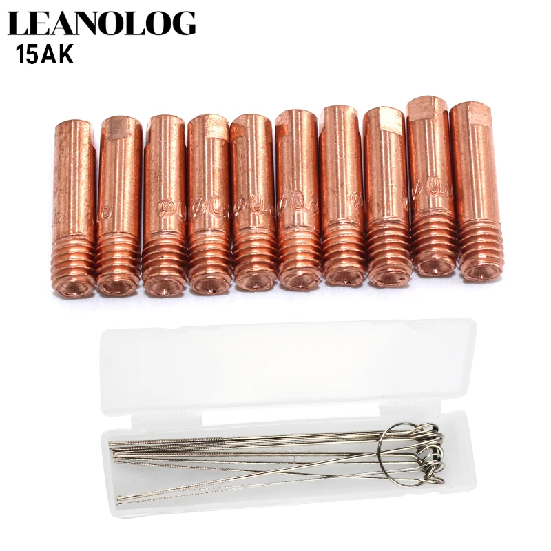 

20pcs15AK Binzel Torch/Gun Consumables MIG Wire Electric Welding Tips for the MIG Welding Machine with 1Box Dredge Neeles