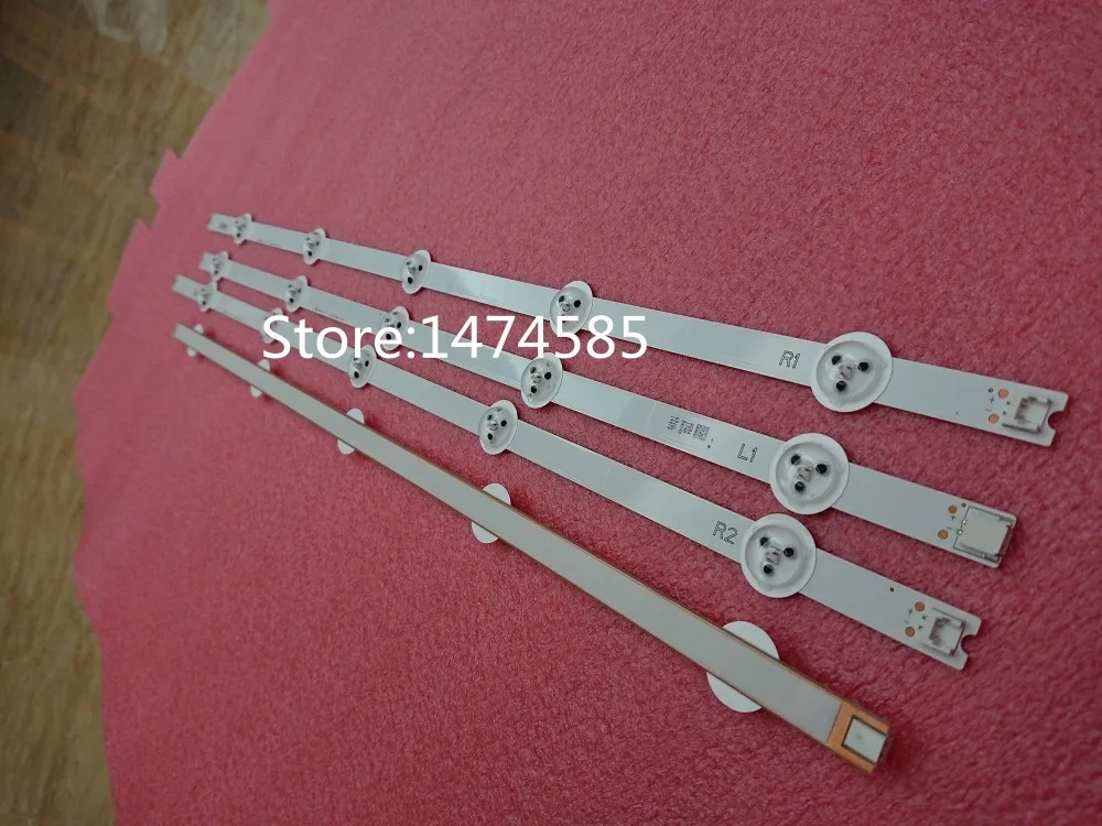 

New 4 Piece 55" V14 DRT REV0.0 1 R1 L1 R2 L2 Type LED backlight strip for 55E730A LC550DUN(PG)(P1)6916L-1447A 1448A 1449A 1450A
