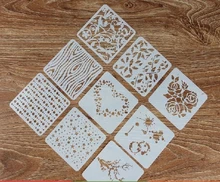 

Drawing Board Growth Record Lace Rule Diy Album Handmade Painting Hollow Template Spray Version Of The Shield Plastic Unisex