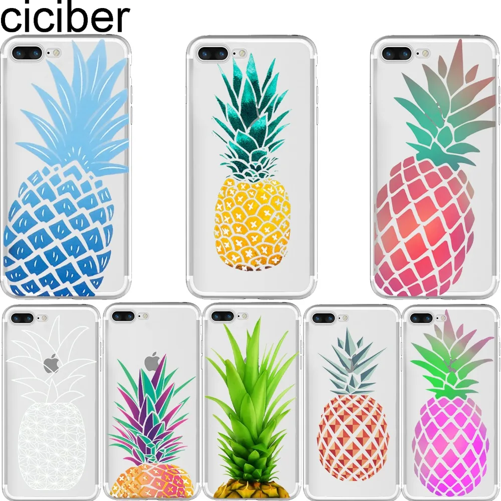 ciciber Summer Fruit Colorful Pineapple leaf Clear soft