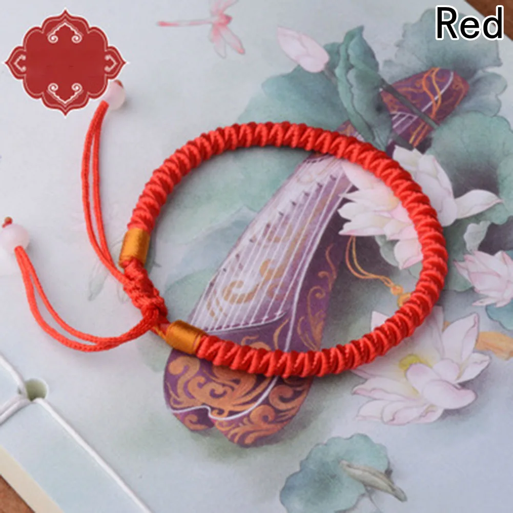 New 1Pc 8cm Classic Red String Bracelet Lucky Chinese Red Rope String