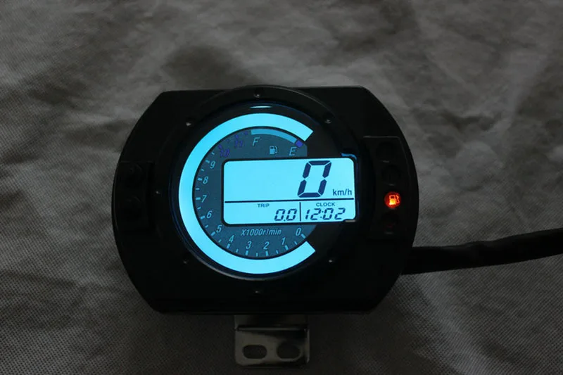 Tkosm velocímetro digital para motocicleta, 12500rpm, velocímetro