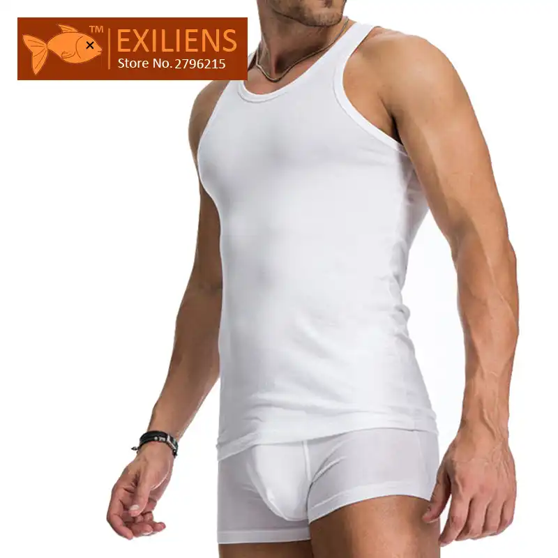 EXILIENS] Undershirt Men Underwear Brand Sexy Shape Undershirts Bodysuit  Tank Tops Cotton Fitness Male Shirts Size Plus t1287|men undershirt|mens  underwear undershirtmens cotton tank - AliExpress