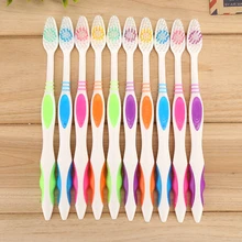 Новинка; 10 шт./упак. персональный Зубная щётка двойной Ultra древесный уголь Нано Зубная щётка зубных Уход за полостью рта мягкая щетка для взрослых