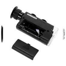 Регулируемый микроскоп Лупа многофункциональная лупа инструмент переносная Лупа 60-100X для ювелирных изделий драгоценный камень светодиодный и УФ-подсветкой