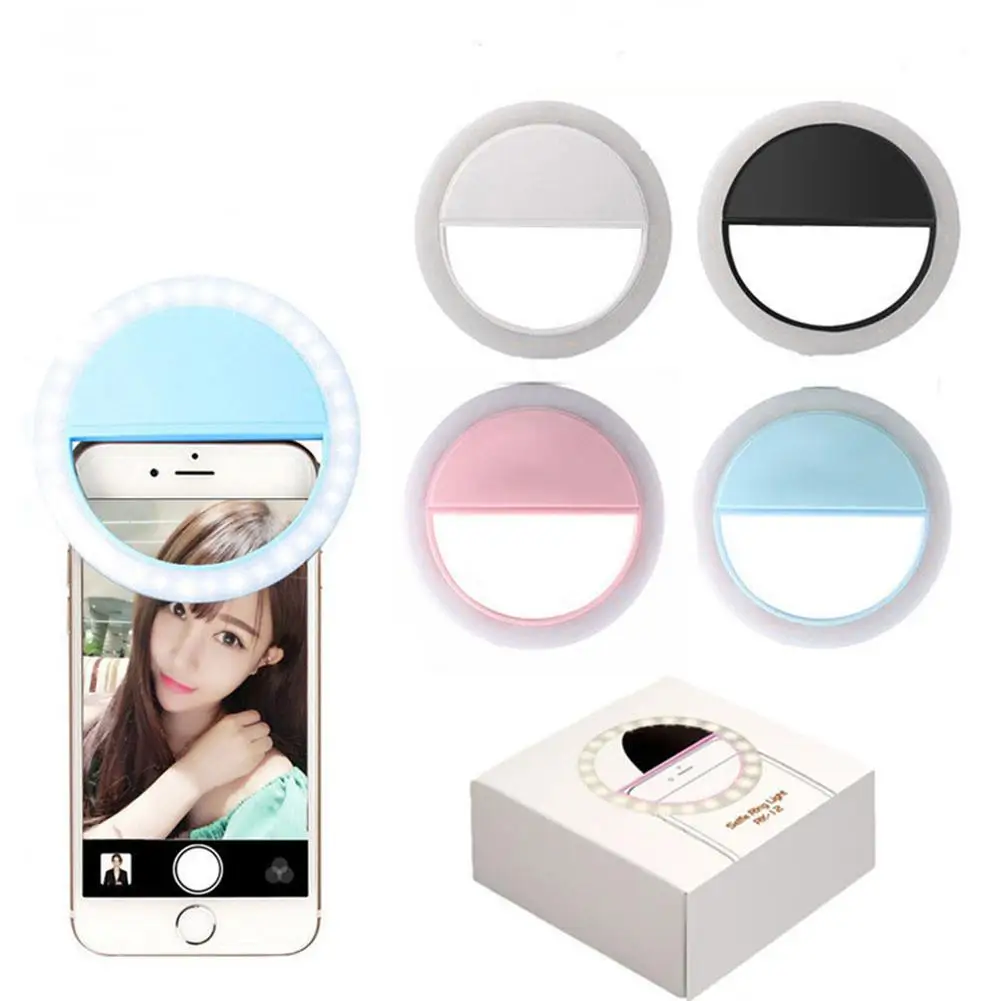 

HobbyLane Makeup Mirror Fill Light 36 LEDs Camera Photography Selfie Ring Light USB Rechargeable Adjustable Brightness Lights