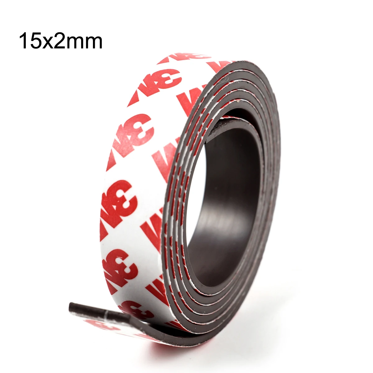 1 Meter 10*1 10*2 12*2 15*1 20*1 30*1 mm self Adhesive Flexible Soft Magnetic Strip Rubber Magnet Tape width 10mm/15mm/30mm 7