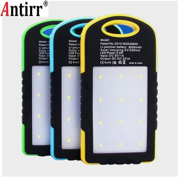 ポータブル Led ソーラー電源銀行デュアル使用ライト防水キャンプテント屋外ランプ省エネ電話のバッテリー充電器