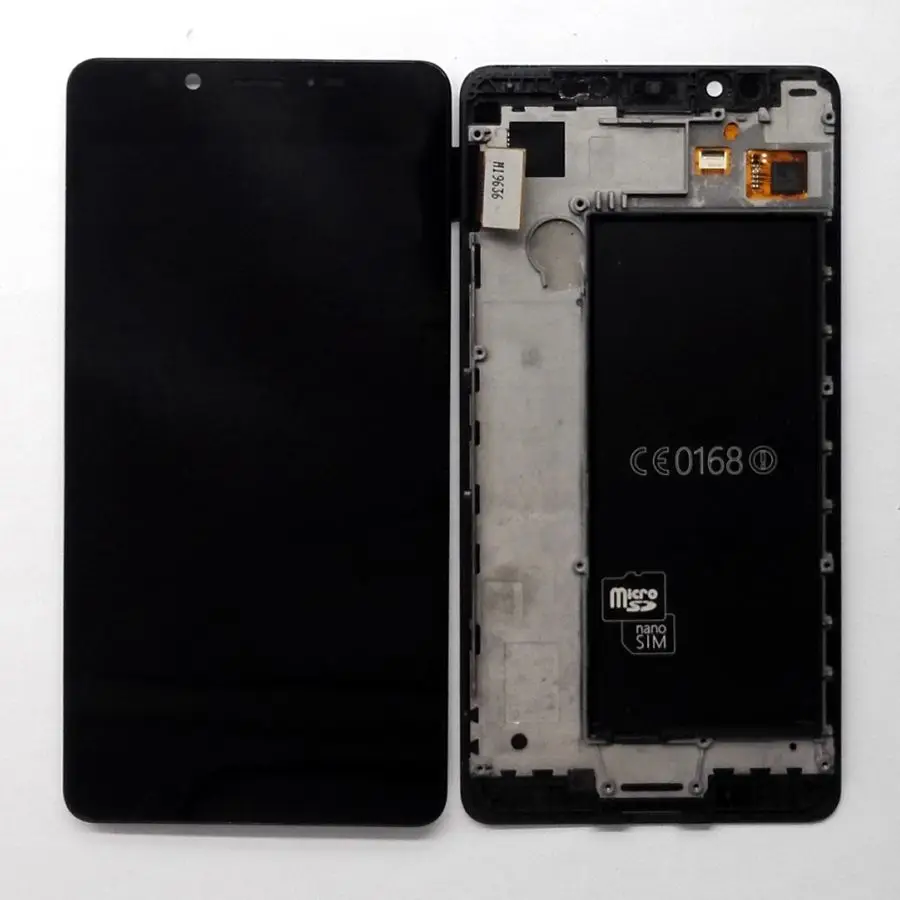 

5.2" For lumia950 Lcd display+touch glass digitizer Frame Full assembly for Nokia lumia 950 replacement screen dual / single