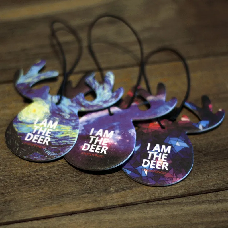 

Lovely Antlers Auto pendant Accessories Exudes Aromatherapy Fragrance Scent Supplement Fresh Perfume Adjusting Car Air Scent